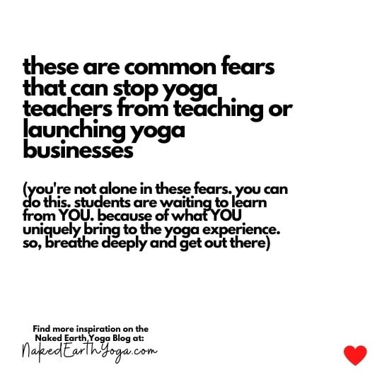 common fears stopping you from teaching yoga