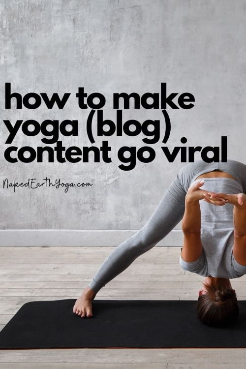 how to make yoga content go viral online and social media